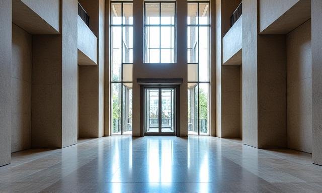 Modern bank architecture and data overlays